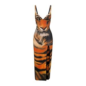 NWT Skims x Roberto Cavalli Tiger Print Underwire Dress